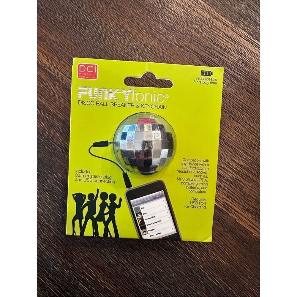 Funkyfonic Disco Ball Speaker and Keychain